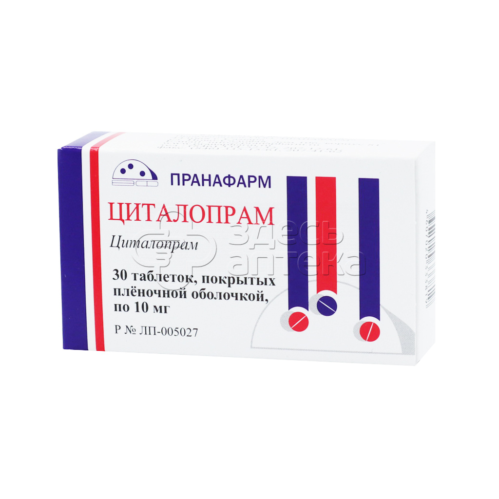 Циталопрам 30 таблеток 10 мг купить в г. Калуга, цена от 172.00 руб. 37  аптек в г. Калуга - ЗдесьАптека.ру