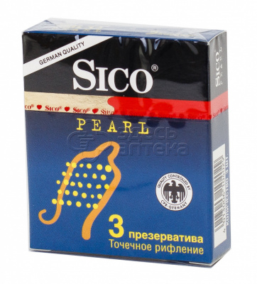 Презервативы Sico Pearl (точечное рифление) 3шт