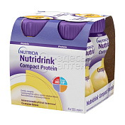 Нутридринк Компакт смесь энтеральная  протеин по 125мл, Банан 4 шт