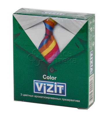 Презервативы Vizit Color Ароматизированные цветные N3