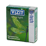 Презервативы Vizit Hi-Tech Ultra light (ультратонкие), 3 шт