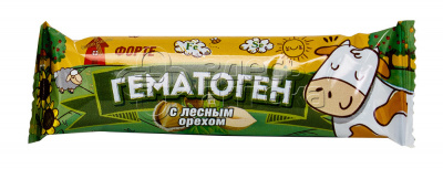 Гематоген форте с лесным орехом 40г (Мясной край)