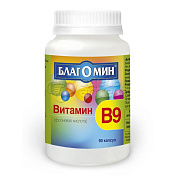 Витамин В9 (Фолиевая кислота) капс, 90 шт