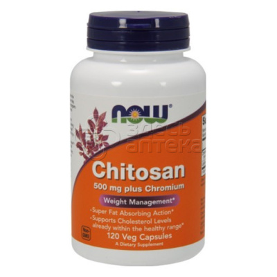 Now Chitosan Хитозан, 120 капсул