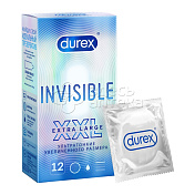 Дюрекс презервативы ультратонкие Invisible XXL, 12 шт