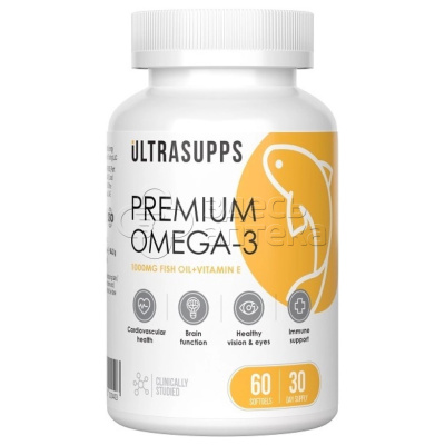 Ultrasupps Омега-3 Премиум капс, 60 шт