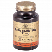 Солгар Бета- каротин 7 мг 60 капсул