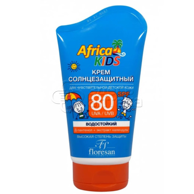 Флоресан Крем солнцезащитный для детей SPF 80 Africa Kids, 100мл