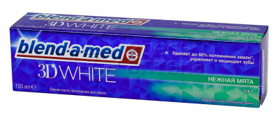 Зубная паста Blend-a-med 3D white Нежная мята 100мл