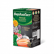 Вердиогаст фиточай для улучшения пищеварения с черным чаем, 20 фильтр-пакетов