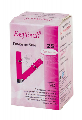 Тест-полоски Easy Touch на гемоглобин N25