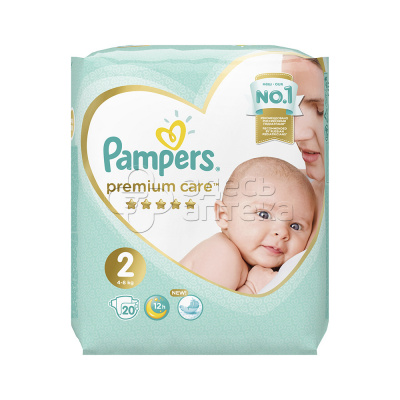 Памперсы для детей Премиум Каре Мини Pampers Premium Care Mini 4-8кг 20 шт