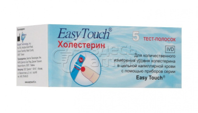 Тест-полоски Easy Touch на холестерин блистер, 5 шт