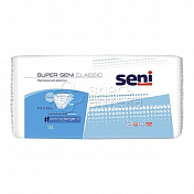 Подгузники для взрослых Super Seni Classic Супер Сени Классик XL (130-170см), 30 штук