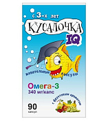 Кусалочка IQ Омега-3 750 мг жевательные капсулы, 90 шт