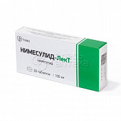 Нимесулид-ЛекТ 20 таблеток 100мг 