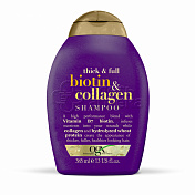 OGX Шампунь для лишенных объема и тонких волос с биотином и коллагеном Thick And Full Biotin And Collagen 385мл