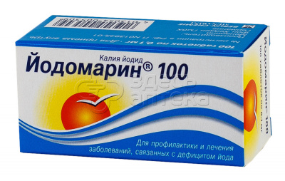 Йодомарин 100 табл. 100мкг, 100 шт