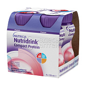 Нутридринк компакт протеин охлаждающий фруктово-ягодный вкус по 125 мл 4 шт