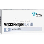 Моксонидин (Озон ООО-Атолл ООО РОССИЯ) таблетки, покрытые пленочной оболочкой 0,4мг 14 шт