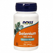 Now Selenium Селен 100мкг, 100 таблеток