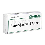Венлафаксин 37,5 мг, 30 таблеток