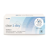 Мягкие контактные линзы CLEAR1-DAY 8,7/-0,75/14,2 30 штук