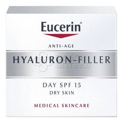 Eucerin Эуцерин Hyaluron-Filler Крем для дневного ухода за сухой чувствительной кожей SPF15, 50мл