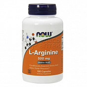 Now L-Arginine Аргинин 500мг, 100 капсул