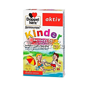 ДОППЕЛЬГЕРЦ Kinder Витамин Д3 для детей с 3лет со вкусом зеленого яблока  30 жевательных таблеток