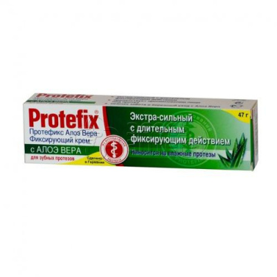 Протефикс крем фиксирующий экстра-сильный  д/зуб.протезов алоэ-вера 40мл