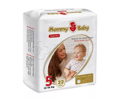 Mommy Baby подгузники-трусики размер 5 (12-18кг), 22 шт