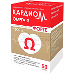 КардиоМ Омега-3 Форте 1000мг 60 капсул