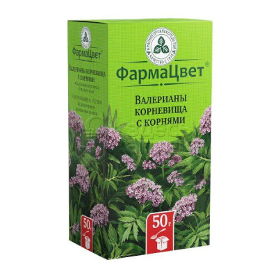 Валериана корневища с корнями пакет, 50г