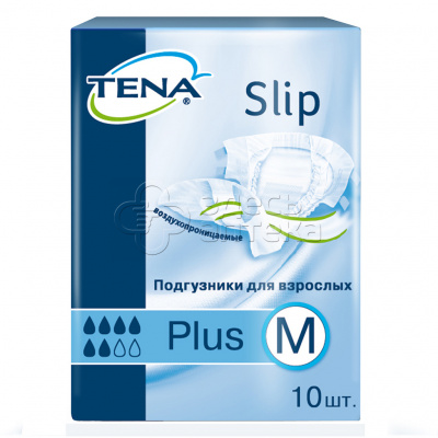 Подгузники д/взрослых Tena Slip Plus разм M, 10шт