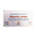 Энкорат хроно 500мг, 30 таблеток пролонгированного действия, покрытых пленочной оболочкой