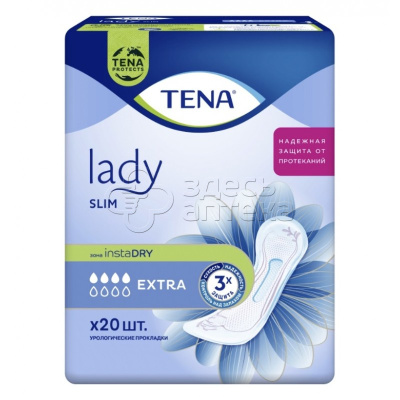 Прокладки при недержании Tena Lady Slim Extra 20 шт