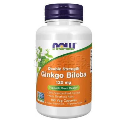 Now GINKGO BILOBA  120мг 100 капсул