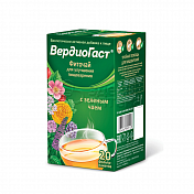 Вердиогаст фиточай для улучшения пищеварения с зеленым чаем, 20 фильтр-пакетов