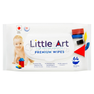 Влажные салфетки детские Little Art N64