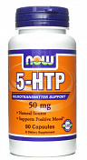 NOW 5-HTP, 5-ГидроксиТриптофан 90 вегетарианских капсул