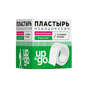 Лейкопластырь медицинский фиксирующий на ткан.основе 5х500 (UP&GO)