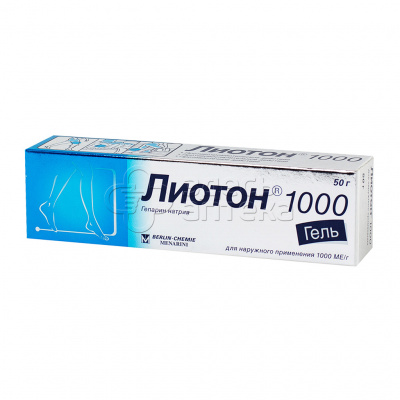 Лиотон 1000 гель д/наруж прим 1000МЕ/г туба 50г