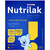 Nutrilak Смесь детская гипоаллергенная молочная Нутрилак Премиум Гипоаллергенный, с рождения, 350 г