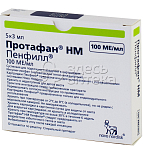 Инсулин Протафан HM Пенфилл сусп для п/кож.введ.100 МЕ/мл 3мл картриджи N5