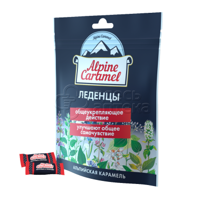 Alpine Caramel Альпийская Карамель леденцы пак. 75г (БАД)