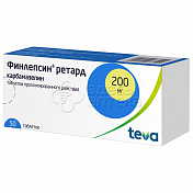 Финлепсин ретард 200мг, 50 таблеток пролонгированного действия