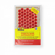 Иппликатор Кузнецова Тибетский д/чувст кожи магнитный малый массажный коврик 17х28 (красный)
