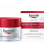 Eucerin Эуцерин Hyaluron-Filler+Volume-Lift Крем для дневного ухода за Сухой кожей с SPF 15+UVA, 50мл