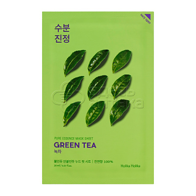 Холика холика Holika holika Противовоспалительная тканевая маска Pure Essence Mask Sheet Green Tea, зеленый чай, 20мл